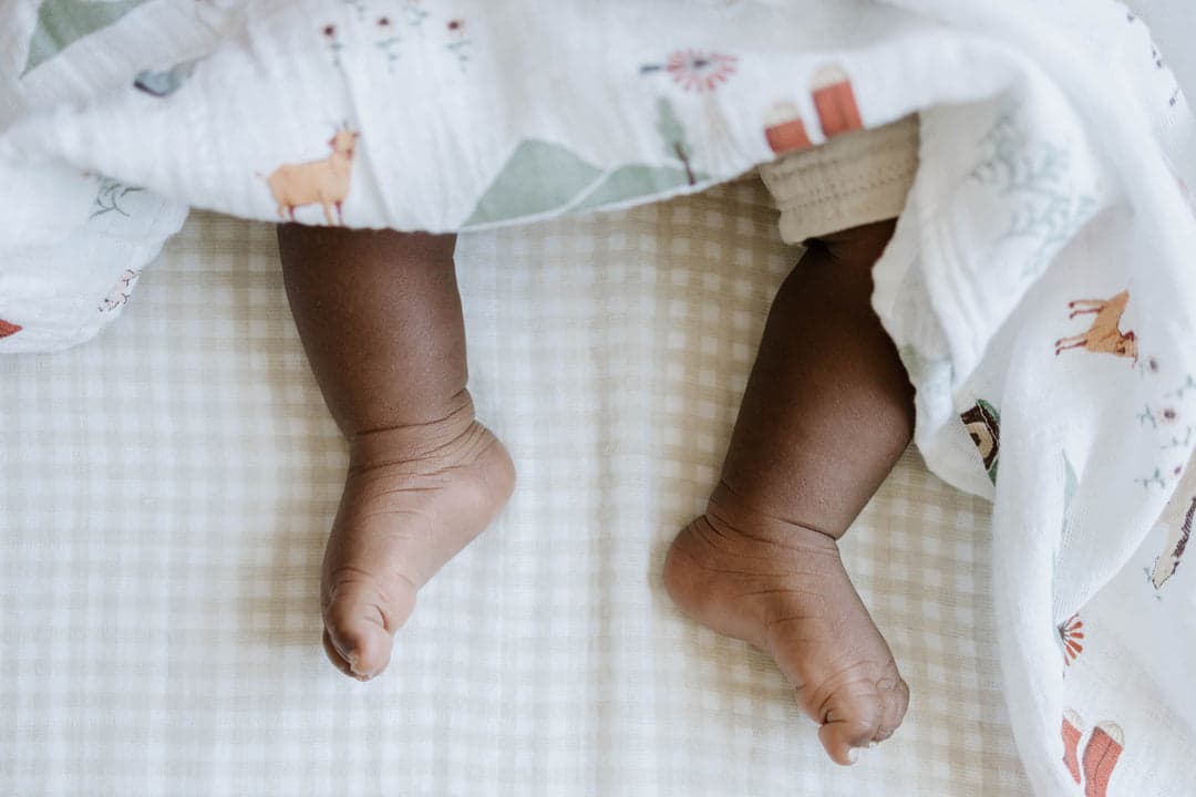 Parent holding child